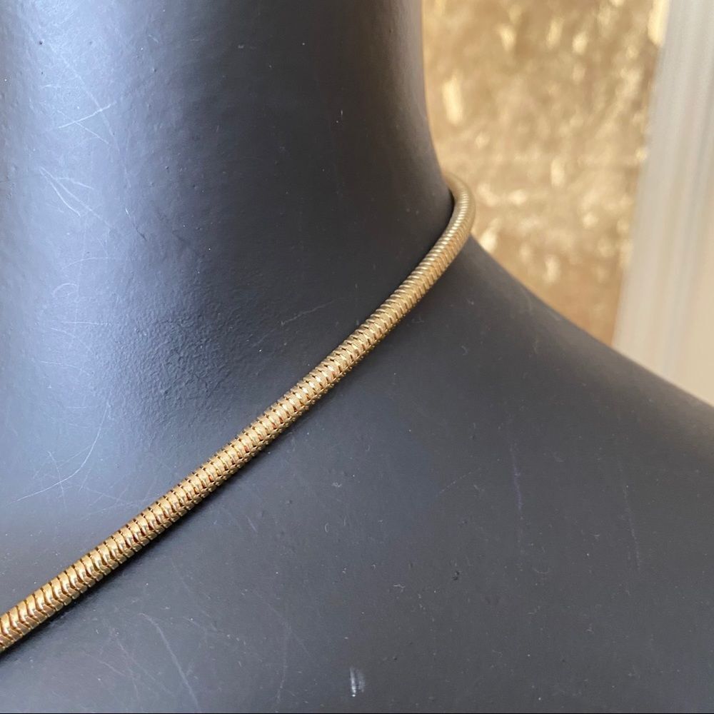 Adolfo Dominguez gold with white stone necklace - Picture 3 of 6